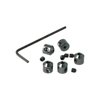 Aluminium Stopper 2mm Grau (5 Stk)
